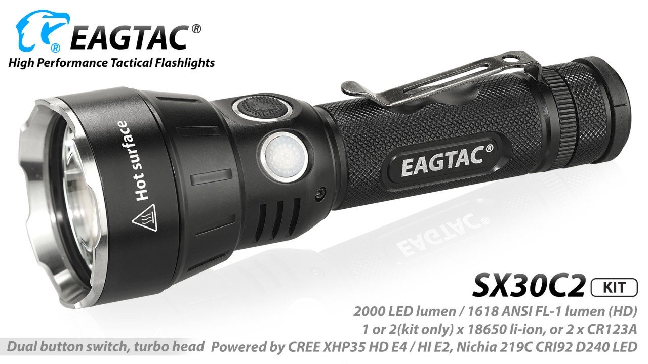 EAGTAC SX30C2, XHP35 HD E4, Kit, cool white