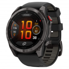 GARMIN fenix 8 pro AMOLED Sapphire Schwarz Carbon DLC Titan 47mm 