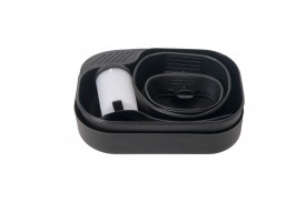 Essgeschirr Set Kunststoff, schwarz 