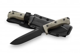 LionSteel M7B CVG Uddeholm Sleipner Survivalmesser 