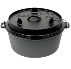 Valhal Outdoor Feuertopf 8L, planer Boden 